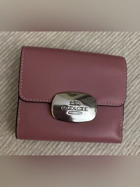 Coach Eliza Small Wallet True Pink Refined Calf Leather